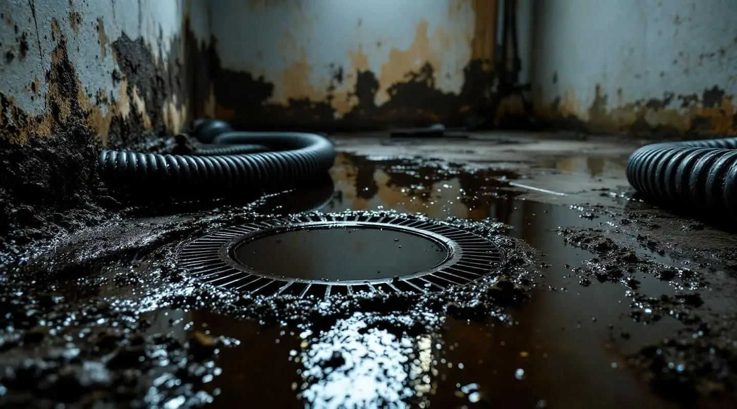 A professional restoration technician in protective gear extracting wastewater from a flooded Loveland home.